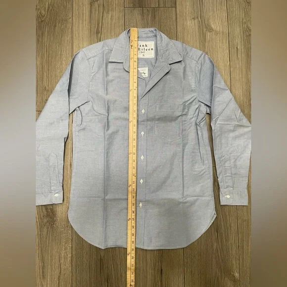 Frank & Eileen Joedy Boyfriend Oxford Cotton Button-Up Shirt NWT Size‎ Small - Picture 6 of 12